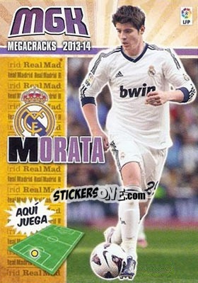 Sticker Morata - Liga BBVA 2013-2014. Megacracks n. 214bis - Panini