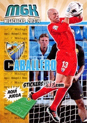 Sticker Willy Caballero - Liga BBVA 2013-2014. Megacracks n. 218 - Panini