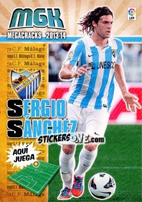 Figurina Sergio Sánchez - Liga BBVA 2013-2014. Megacracks - Panini