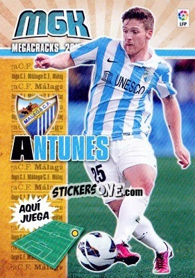 Sticker Antunes - Liga BBVA 2013-2014. Megacracks - Panini