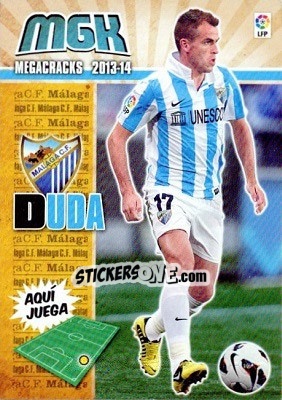 Sticker Duda - Liga BBVA 2013-2014. Megacracks - Panini