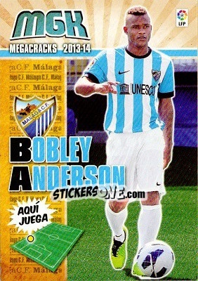 Cromo Bobley Anderson - Liga BBVA 2013-2014. Megacracks - Panini