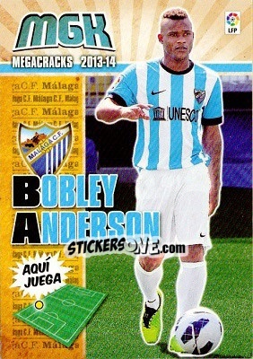 Sticker Bobley Anderson - Liga BBVA 2013-2014. Megacracks n. 229 - Panini