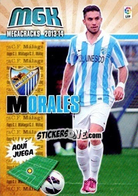 Sticker Morales - Liga BBVA 2013-2014. Megacracks n. 230 - Panini