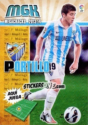 Sticker Portillo - Liga BBVA 2013-2014. Megacracks n. 231 - Panini