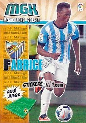 Sticker Fabrice - Liga BBVA 2013-2014. Megacracks n. 233bis - Panini