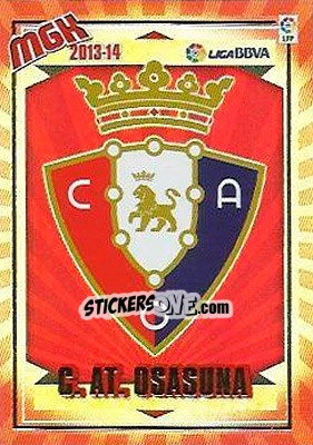 Figurina Escudo - Liga BBVA 2013-2014. Megacracks - Panini