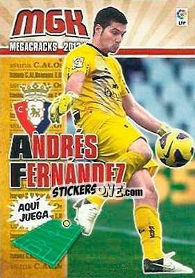 Sticker Andrés Fernández - Liga BBVA 2013-2014. Megacracks - Panini