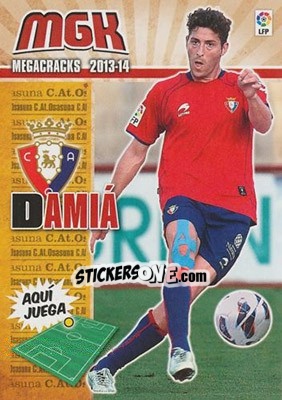 Sticker Damiá - Liga BBVA 2013-2014. Megacracks - Panini