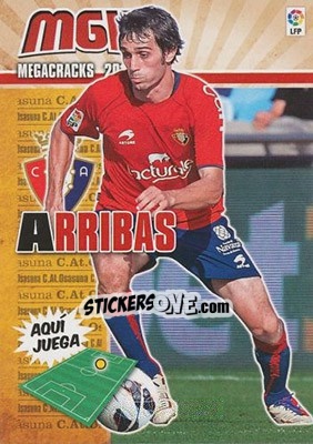 Figurina Arribas - Liga BBVA 2013-2014. Megacracks - Panini