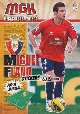 Cromo Miguel Flaño - Liga BBVA 2013-2014. Megacracks - Panini