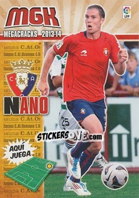 Cromo Nano - Liga BBVA 2013-2014. Megacracks - Panini