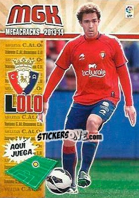 Cromo Lolo - Liga BBVA 2013-2014. Megacracks - Panini