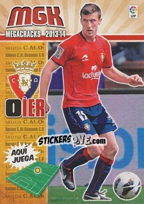 Sticker Oier - Liga BBVA 2013-2014. Megacracks n. 244 - Panini
