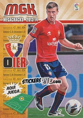 Figurina Oier - Liga BBVA 2013-2014. Megacracks - Panini