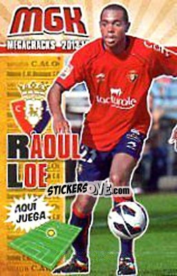 Sticker Raoul Loe - Liga BBVA 2013-2014. Megacracks - Panini