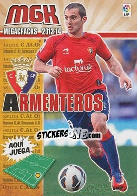 Figurina Armenteros - Liga BBVA 2013-2014. Megacracks - Panini