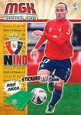 Sticker Nino - Liga BBVA 2013-2014. Megacracks - Panini