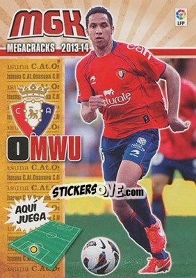 Cromo Omwu - Liga BBVA 2013-2014. Megacracks - Panini