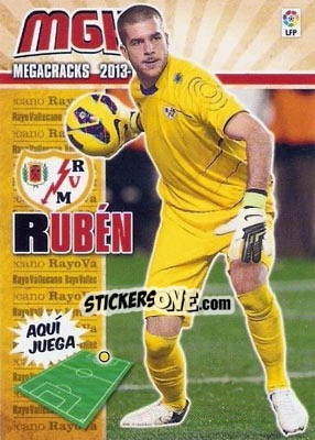 Cromo Rubén - Liga BBVA 2013-2014. Megacracks - Panini