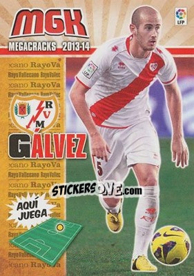 Cromo Gálvez - Liga BBVA 2013-2014. Megacracks - Panini