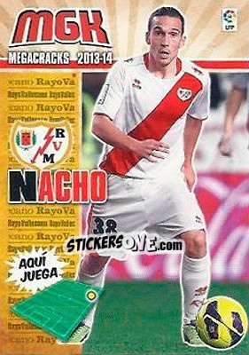 Figurina Nacho - Liga BBVA 2013-2014. Megacracks - Panini