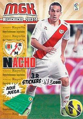 Sticker Nacho - Liga BBVA 2013-2014. Megacracks - Panini