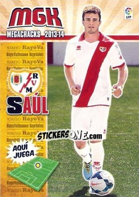 Sticker Saúl - Liga BBVA 2013-2014. Megacracks n. 261bis - Panini