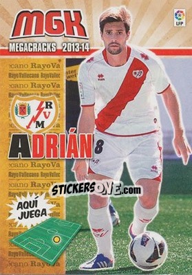 Cromo Adrián - Liga BBVA 2013-2014. Megacracks - Panini