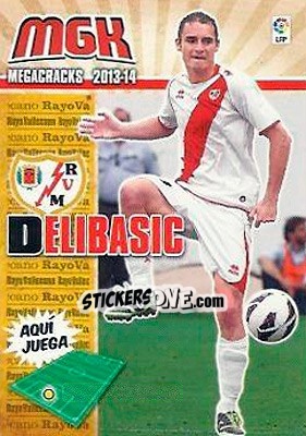 Figurina Delibasic - Liga BBVA 2013-2014. Megacracks - Panini