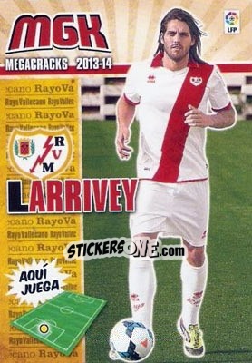 Sticker Larrivey - Liga BBVA 2013-2014. Megacracks - Panini