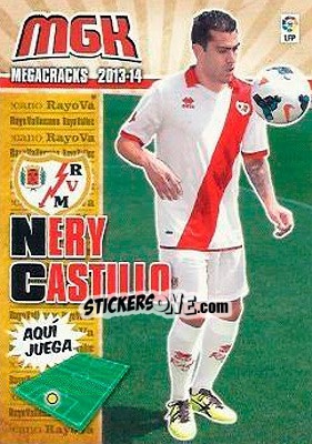 Sticker Nery Castillo - Liga BBVA 2013-2014. Megacracks - Panini