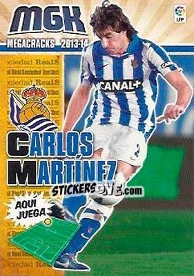 Sticker Carlos Martínez - Liga BBVA 2013-2014. Megacracks n. 273 - Panini