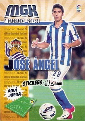 Sticker José Ángel - Liga BBVA 2013-2014. Megacracks - Panini