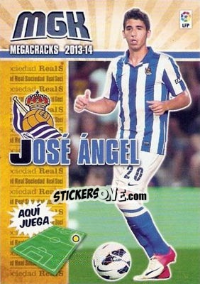 Sticker José Ángel - Liga BBVA 2013-2014. Megacracks n. 274bis - Panini