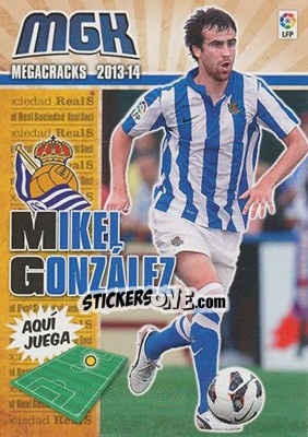 Sticker Mikel González - Liga BBVA 2013-2014. Megacracks - Panini
