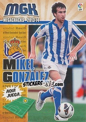 Sticker Mikel González - Liga BBVA 2013-2014. Megacracks n. 275 - Panini