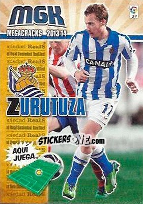 Figurina Zurutuza - Liga BBVA 2013-2014. Megacracks - Panini