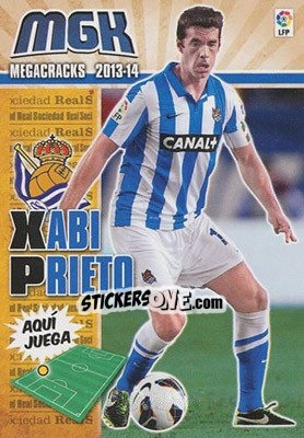 Sticker Xabi Prieto - Liga BBVA 2013-2014. Megacracks - Panini