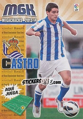 Sticker Castro - Liga BBVA 2013-2014. Megacracks - Panini