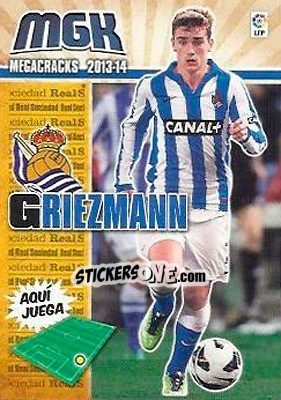 Figurina Griezmann - Liga BBVA 2013-2014. Megacracks - Panini