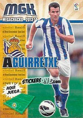Sticker Aguirretxe - Liga BBVA 2013-2014. Megacracks - Panini