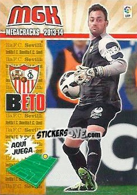 Sticker Beto - Liga BBVA 2013-2014. Megacracks - Panini