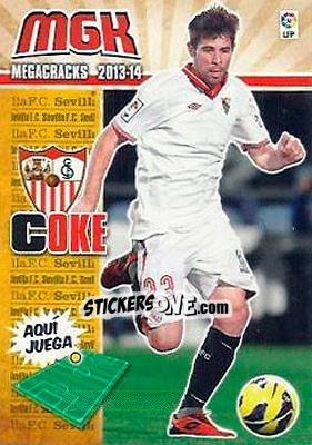 Sticker Coke - Liga BBVA 2013-2014. Megacracks n. 291 - Panini