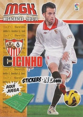 Cromo Cicinho - Liga BBVA 2013-2014. Megacracks - Panini