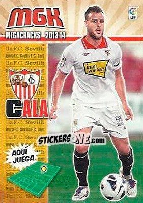 Figurina Cala - Liga BBVA 2013-2014. Megacracks - Panini