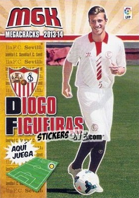 Sticker Diogo Figueiras - Liga BBVA 2013-2014. Megacracks - Panini