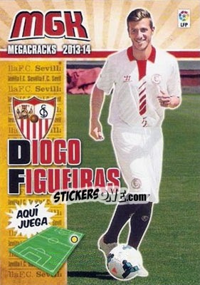 Sticker Diogo Figueiras - Liga BBVA 2013-2014. Megacracks n. 293bis - Panini