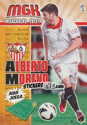Sticker Alberto Moreno - Liga BBVA 2013-2014. Megacracks - Panini