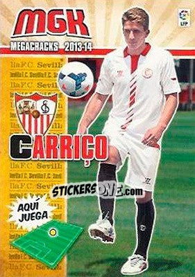 Sticker Carriço - Liga BBVA 2013-2014. Megacracks - Panini